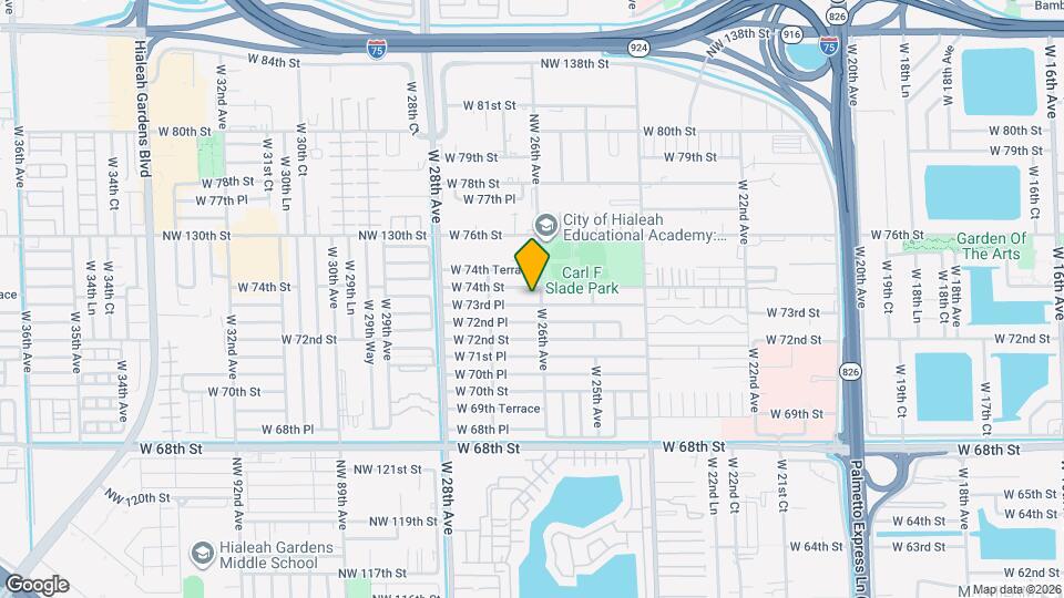 2615 W 73rd Pl Map and Location Details