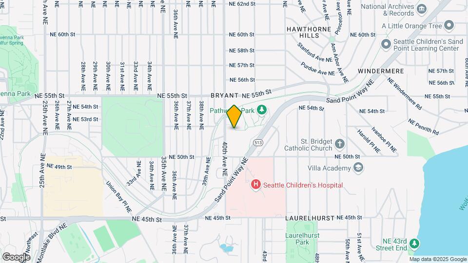 Burke Gilman Apartments and Nearby - Map