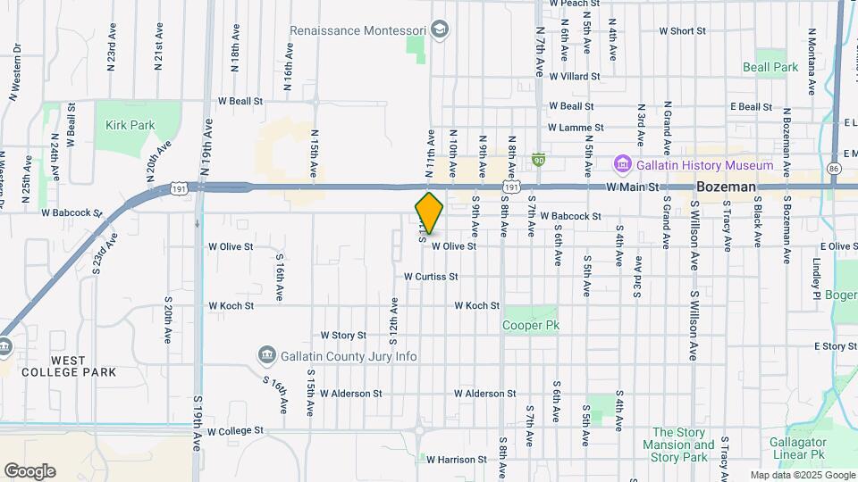 126 S 11th Ave Map and Location Details