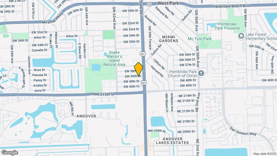 6018-6022 SW 39th St Map and Location Details