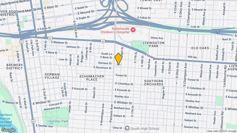 594 Sycamore St Map and Location Details