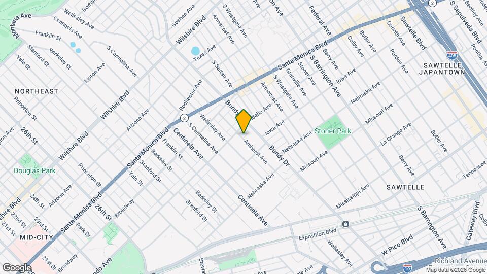 1616 Amherst Ave Map and Location Details