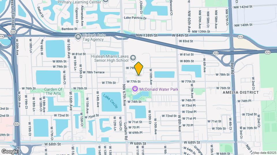 1095 W 77th St, Unit 207 Map and Location Details