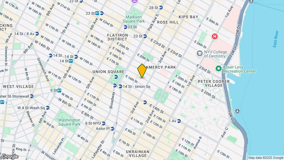 132-134 East 17th Street Mapa y Detalles de la Ubicación