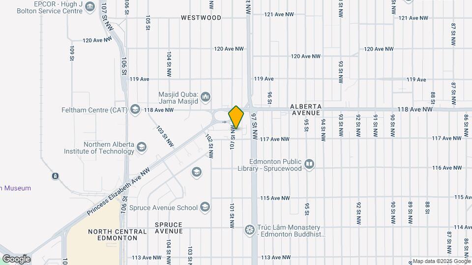 11715 101 St NW Map and Location Details