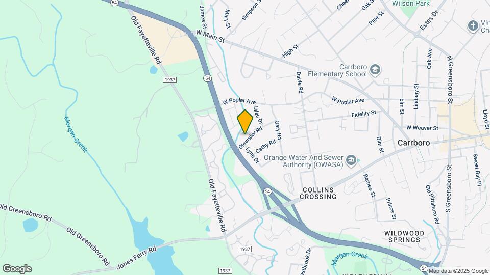 206 Oleander Rd Map and Location Details