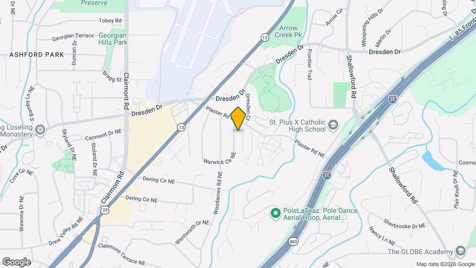 2474 Warwick Cir NE Map and Location Details