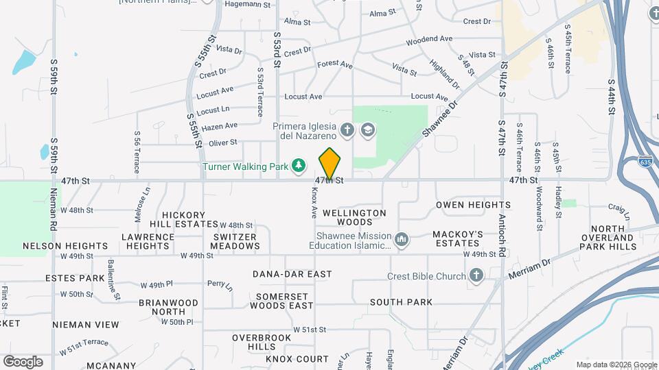 9605 W 47th St Map and Location Details
