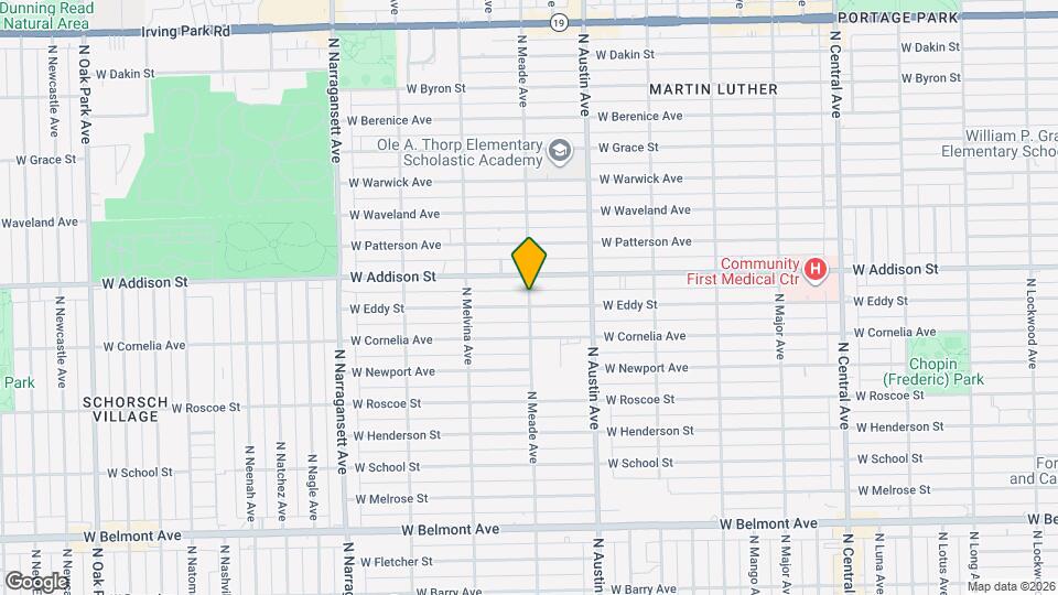 3546 N Meade Ave, Unit 2nd floor Mapa y Detalles de la Ubicación