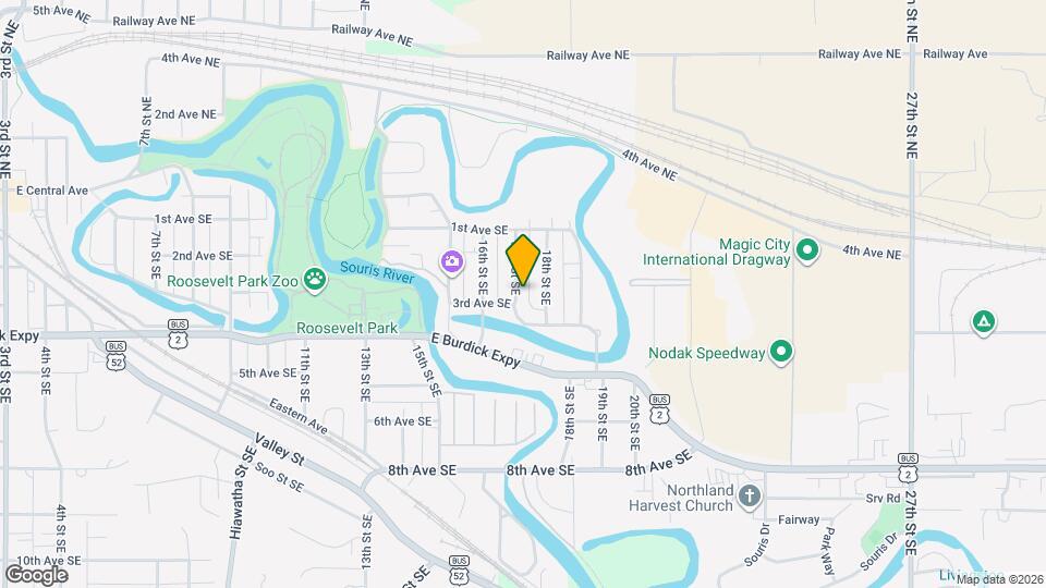 211 17th St SE Map and Location Details