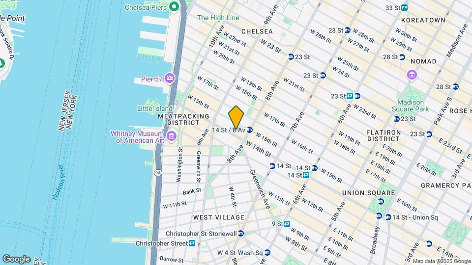 313 W 14th St Mapa y Detalles de la Ubicación