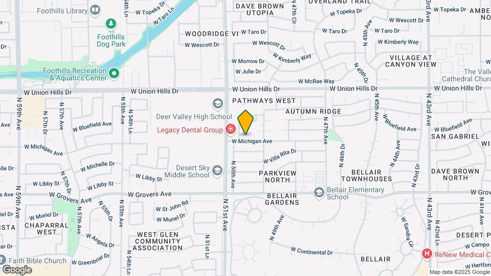 4951 W Mindy Ln Map and Location Details