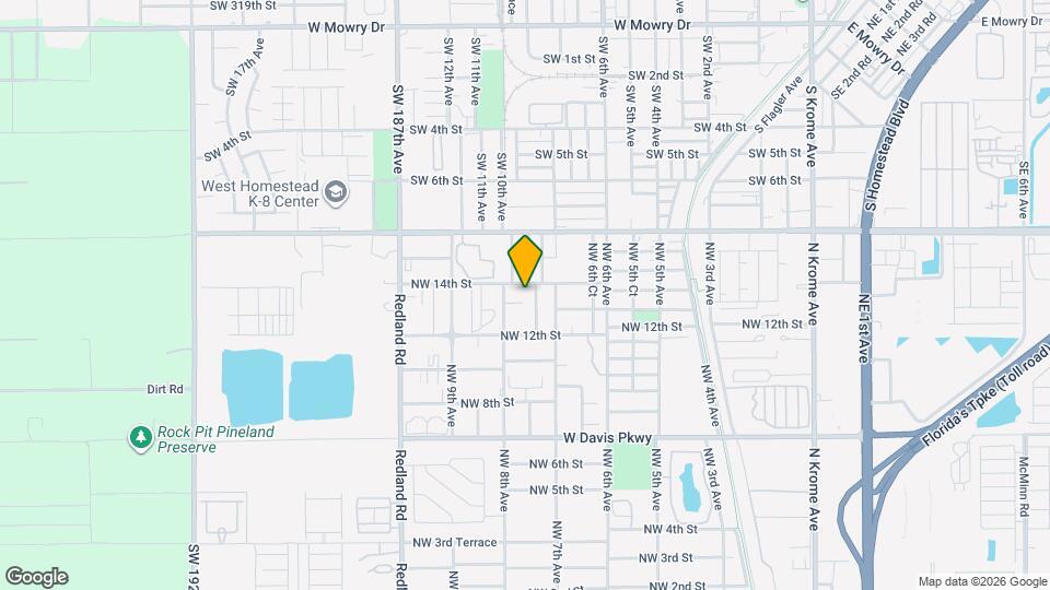 705 NW 13th Terrace Map and Location Details