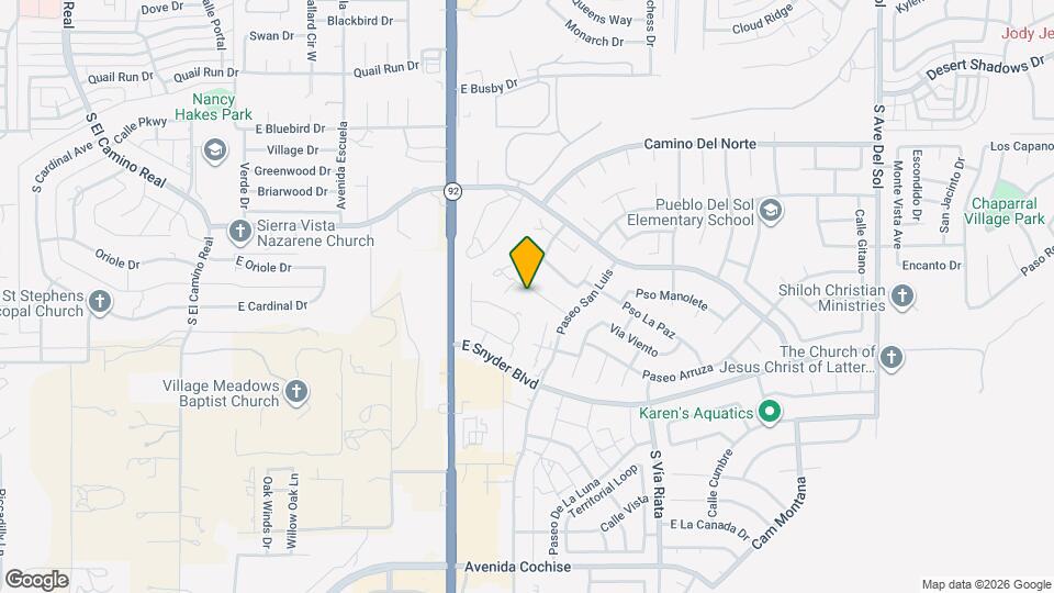 4250 Plaza Oro Loma-Unit -B Map and Location Details