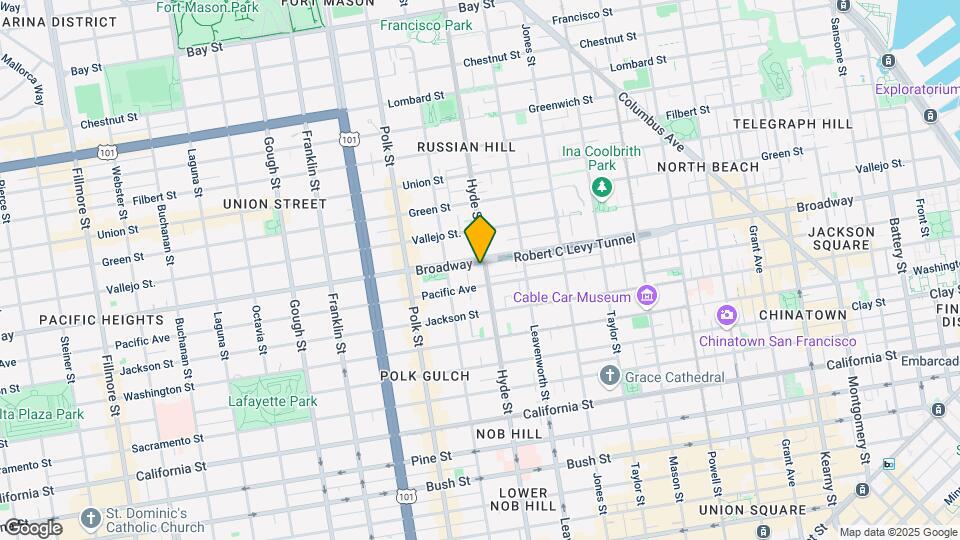 1645 Hyde St Map and Location Details