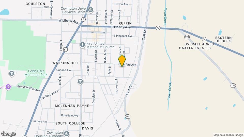 605 Byars St Map and Location Details