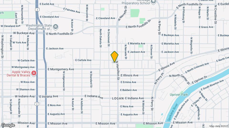 2217 N Hamilton St Map and Location Details
