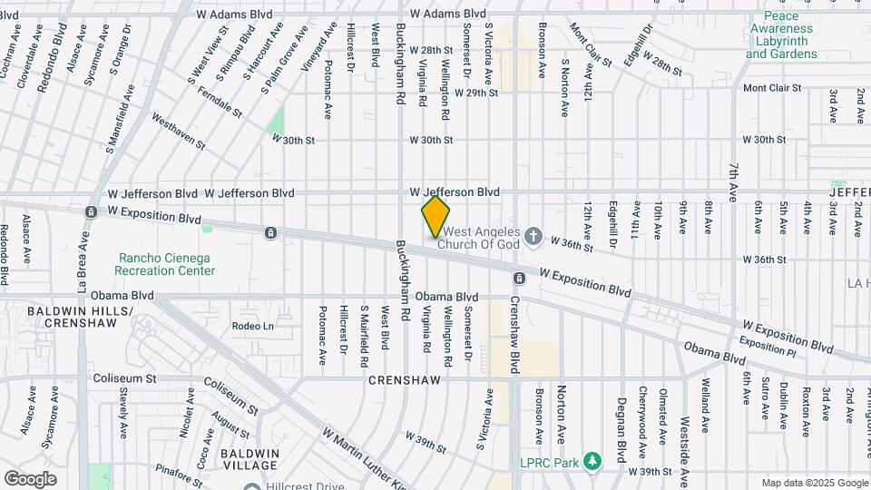 3911 W Exposition Blvd Map and Location Details