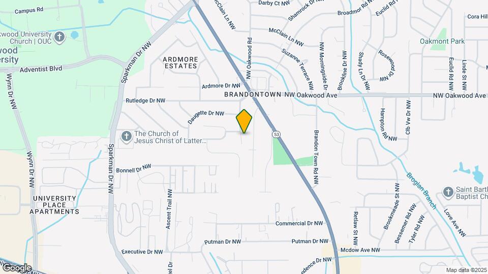 1752 Dailey Terrace NW Map and Location Details