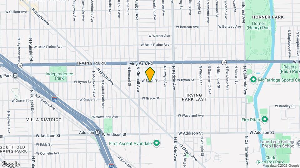 3849 N Christiana Ave Map and Location Details