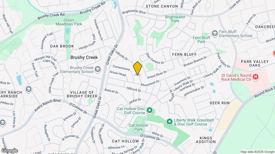 402 Hillside Dr Map and Location Details