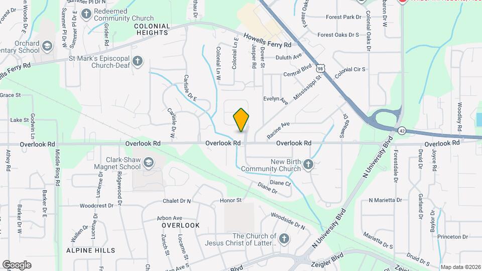 1505 Deerwood Dr E Mapa y Detalles de la Ubicación