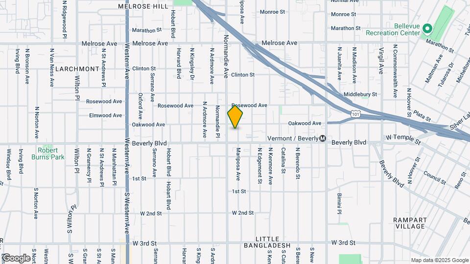 325 N Mariposa Ave Mapa y Detalles de la Ubicación