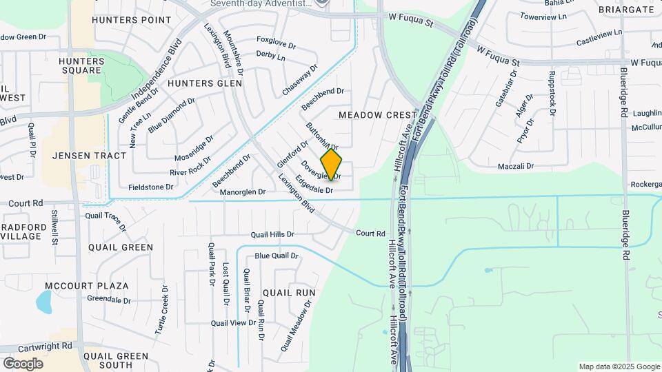 2515 Edgedale Dr Map and Location Details