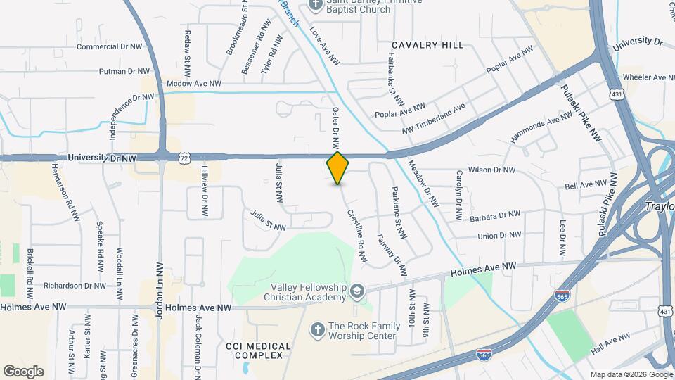 1017 Crestline Rd NW Mapa y Detalles de la Ubicación