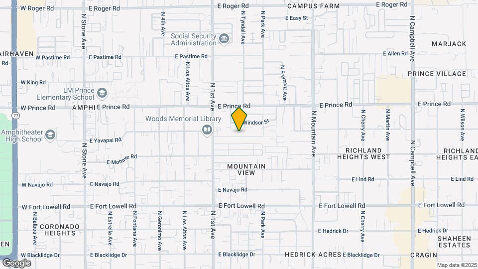 835 E Graybill Dr Map and Location Details