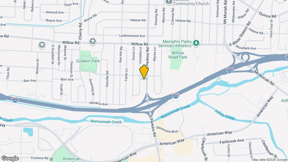 1841 S Perkins Rd Map and Location Details