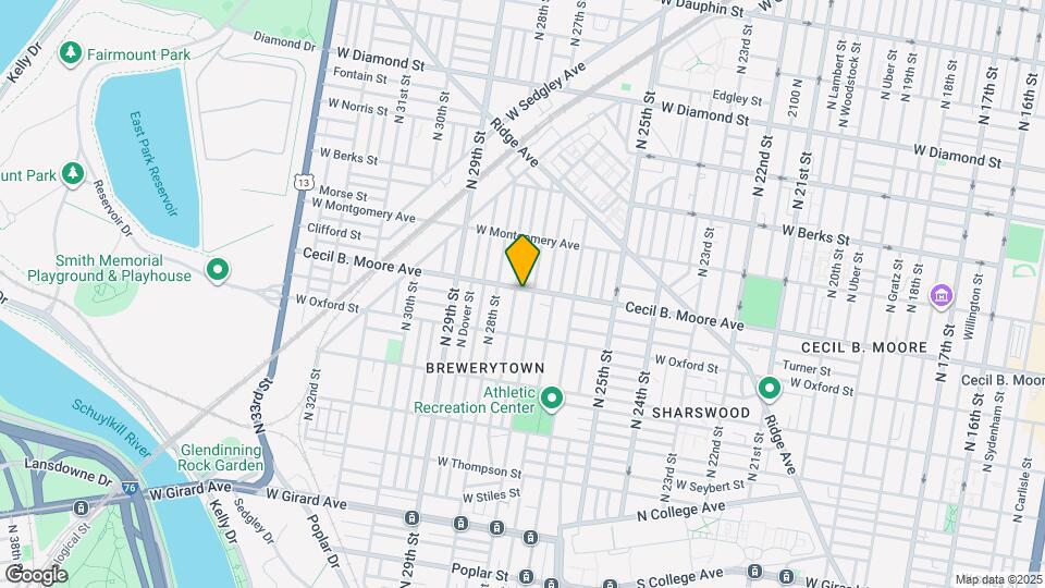 2709 Cecil B. Moore Ave Map and Location Details