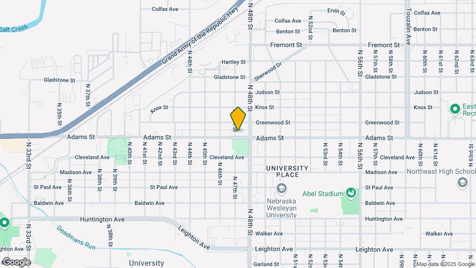 4708 Adams St Map and Location Details
