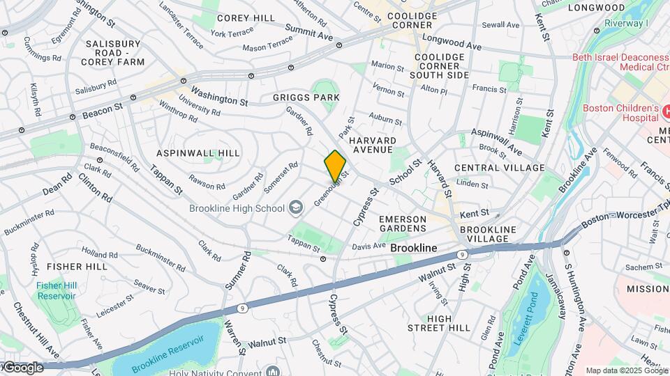 34 Greenough St Map and Location Details