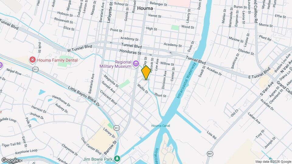 1406 Bonvillain St Mapa y Detalles de la Ubicación