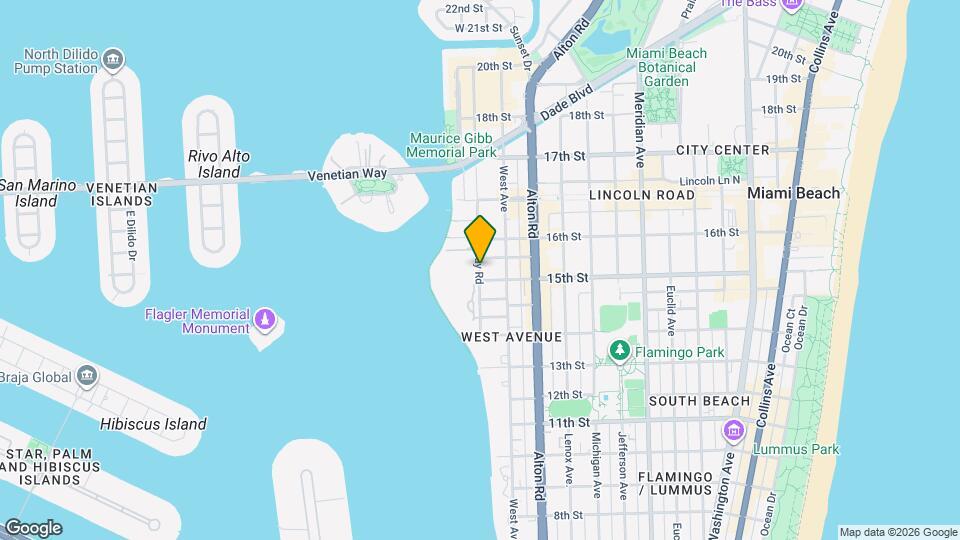 1525 Bay Rd Map and Location Details