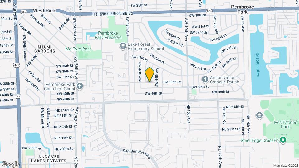 4510 SW 38th St Map and Location Details