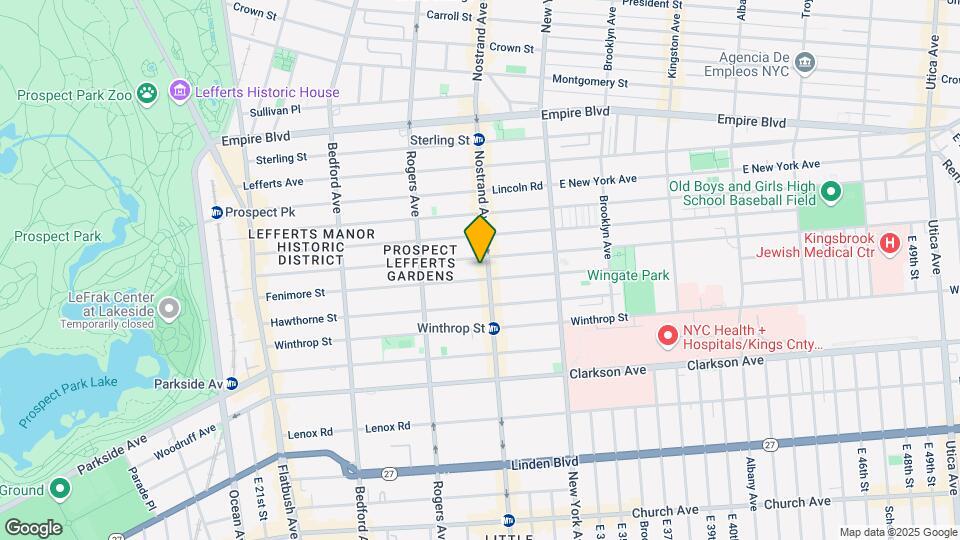 1166 Nostrand Ave Map and Location Details