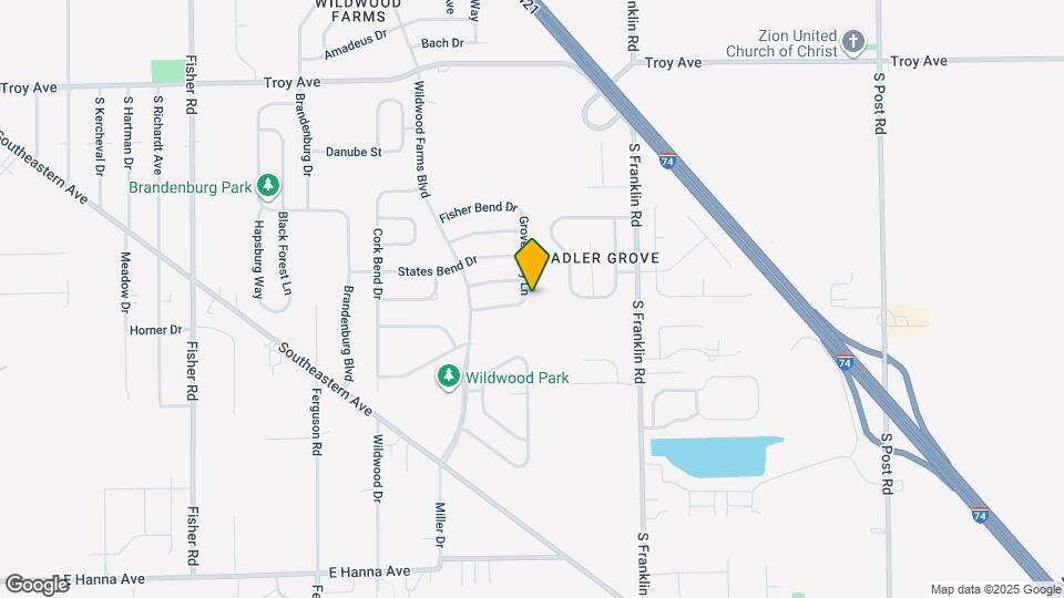 3429 Grove Berry Ln Map and Location Details