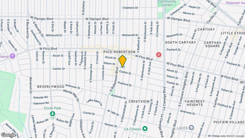 1475 S Wooster St Map and Location Details