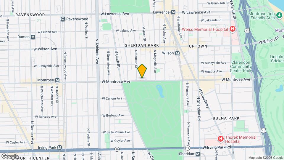 1310 W Montrose Ave, Unit #  01 Map and Location Details