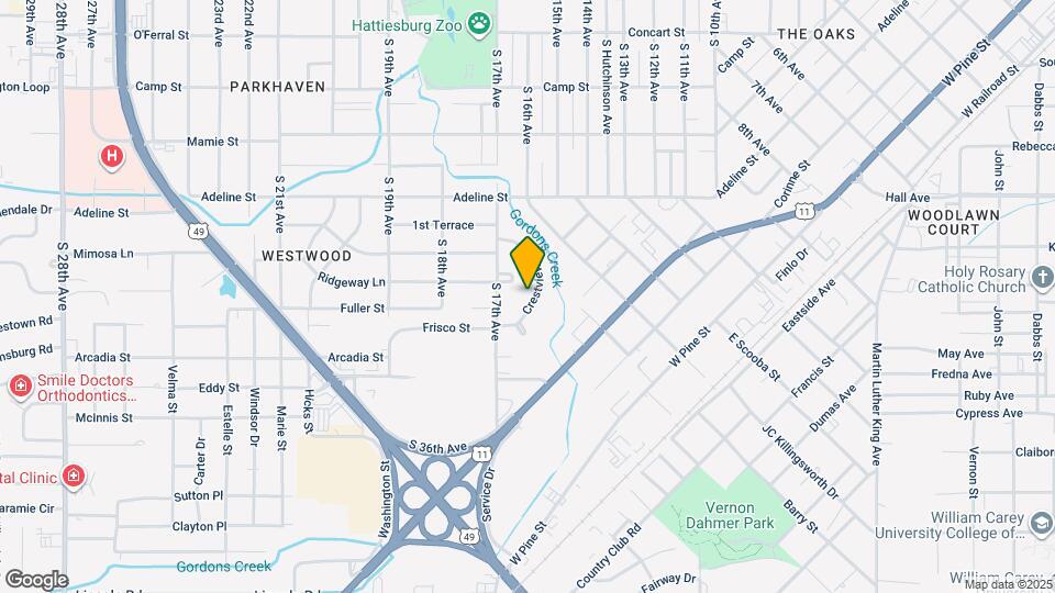 807 Crestview Dr Mapa y Detalles de la Ubicación