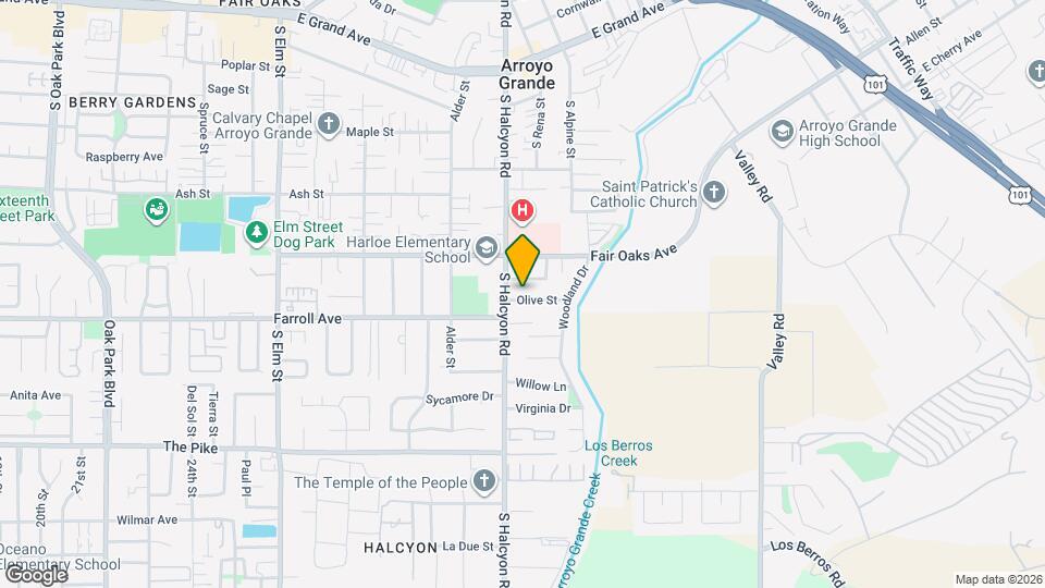 882 Olive St Map and Location Details