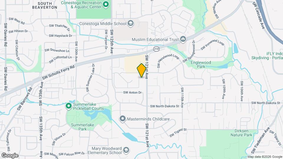 10845 SW 121st Ave Map and Location Details