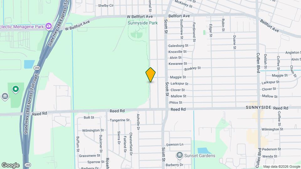 9019 Comal St Map and Location Details