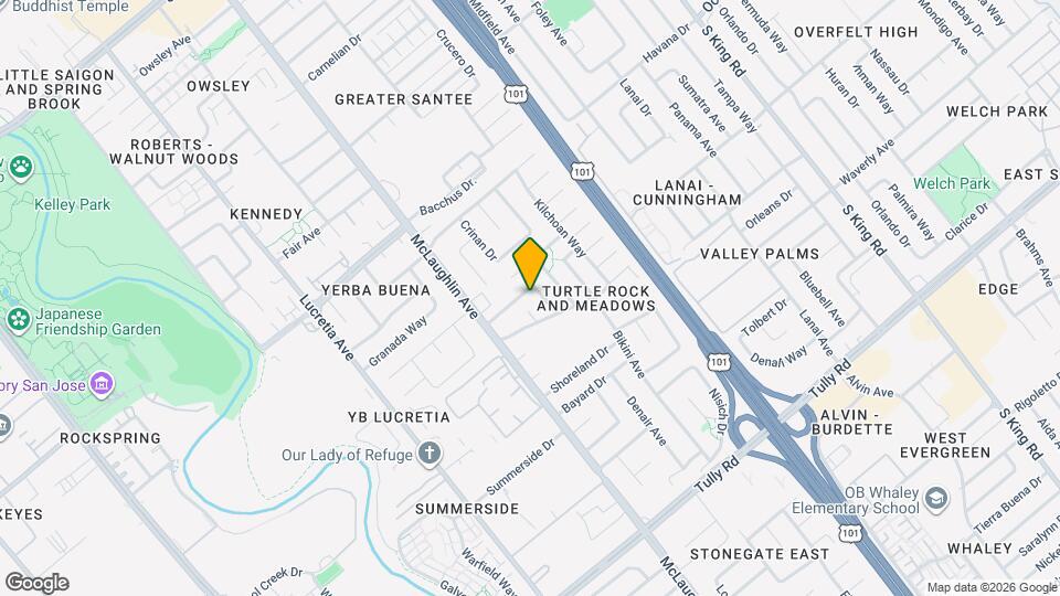 1262 Turtlerock Dr Map and Location Details