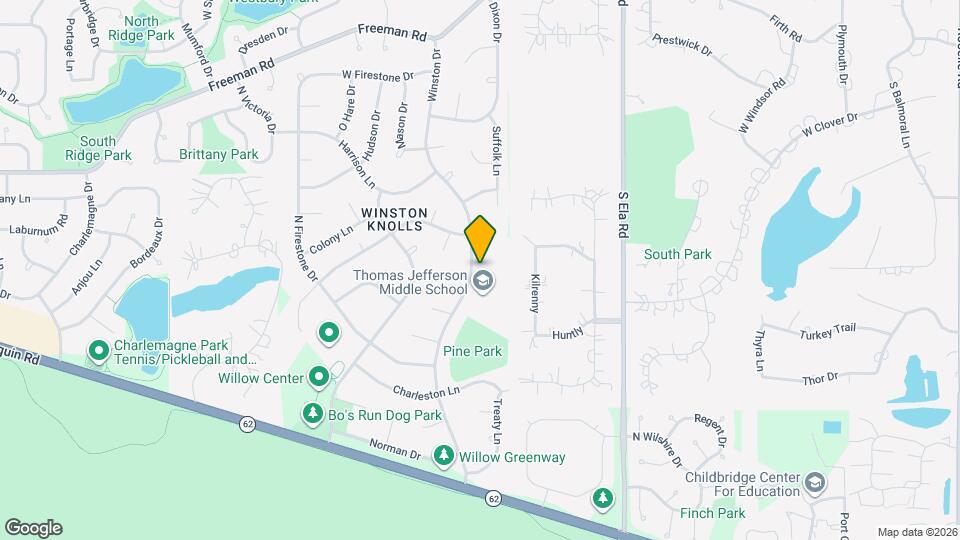 3835 Winston Dr Map and Location Details