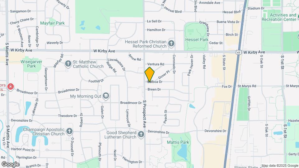 813 Balboa Dr Map and Location Details