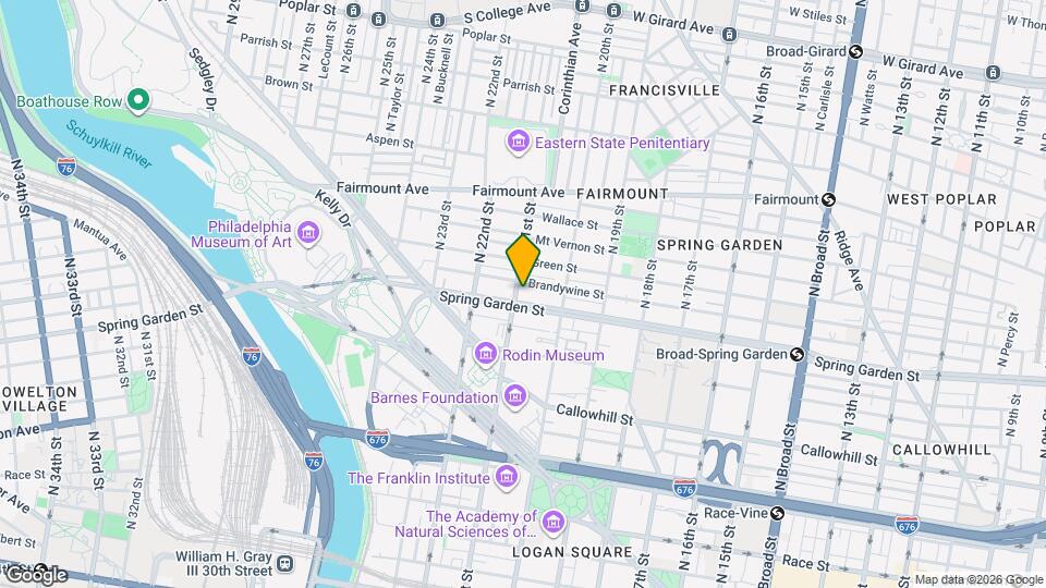 2037 Spring Garden St Map and Location Details