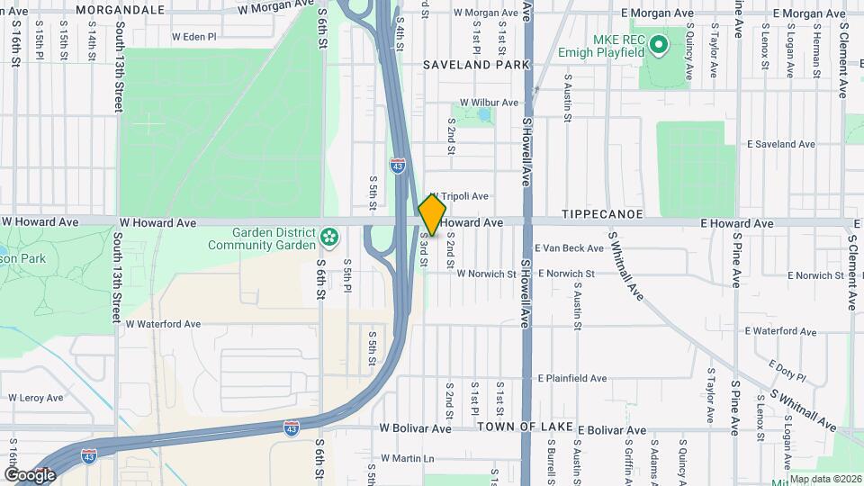 3934 S 3rd St Map and Location Details